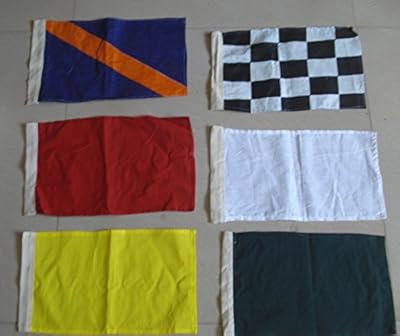 Nascar Flag - Set of 8 Racing Flags Race Nascar Signal Set - 100% Cotton - Little & Very Nice