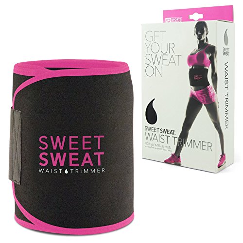 Sweet Sweat Premium Waist Trimmer (Pink Logo) for Men & Women. Includes Free Sample of Sweet Sweat Workout Enhancer! Size: Medium Sweet Sweat Premium Waist Trimmer (Pink Logo) for Men & Women. Includes Free Sample of Sweet Sweat Workout Enhancer! Size: Medium
