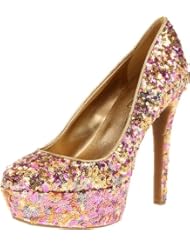 Shoes: Jessica Simpson Womens Devin2 Platform Pump,Golden Rose Sparkle,6.5 M US - Jessica Simpson