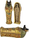 Large Anubis coffin with mummy inside - 8L