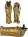 Large Anubis coffin with mummy inside - 8"L