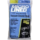 DVC Micro-Lined Electrolux Canister Vacuum Cleaner Bags, Style C 12 pk.