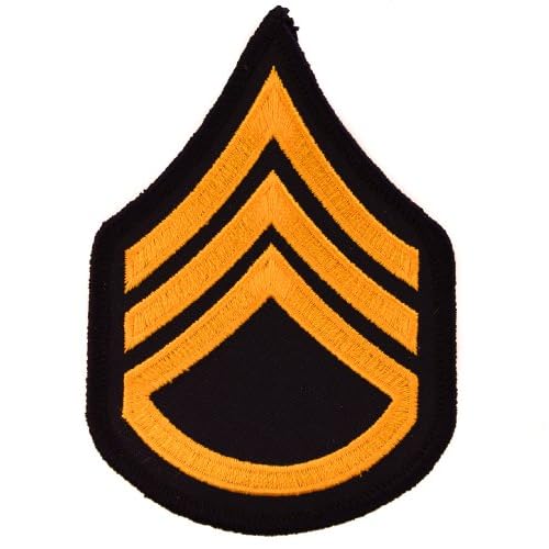 US Army SSgt E6 Staff Sergeant 4 inch Embroidered Chevron