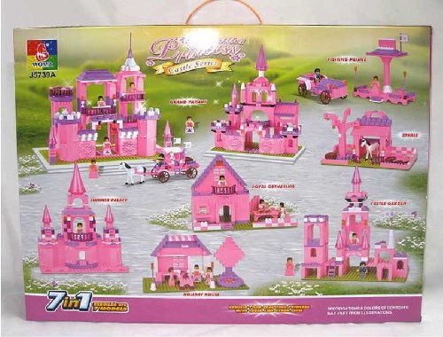 7 in 1 Girls Dream Castle Building Blocks
