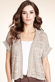 Indigo Collection Ribbon Open Knit Cardigan