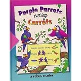 Purple Parrots Eating Carrots