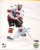 Jordan Leopold Autographed / Signed Calgary Flames 8x10 Photo