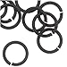 Beadaholique Matte Black Plated Open Round Jump Rings 8mm (25)