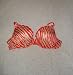 Victoria's Secret Very Sexy Push-up Bra in Orange Zebra Print 36B