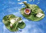 Floating Frog Pair On Lilypads Pond Decorations By Collections Etc