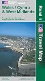 Wales and West Midlands (OS Travel Map - Road Map) - Ordnance Survey