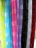 : Shimmering Sequin Scarf/ Sash/ Hip Belt with Tassel Ends - Clearance !