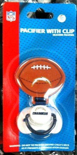 NFL Pacifier with Clip - San Diego Chargers