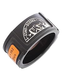 bague Acier Inoxydable Noir DX0452040, Taille de la Bague:63 (20.1