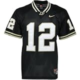Nike Purdue Boilermakers #12 Black Tackle Twill Football Jersey