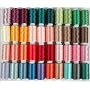 Polyester Embroidery Thread Set - 40 Spools (500 meter spools/40 wt.) - Set C Vivid Colors