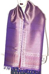 Jacquard Silk Fabric Scarves for Women in Vogue India Fashion