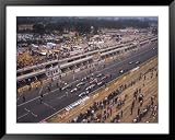 Starting Grid of the 1967 French Grand Prix at Le Mans Framed Art Poster Print, 49x39