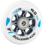 Rollerblade RB HP - Lot de roues - 90 mm/84A - Roulements à billes SG9 - Spacer - Blanc