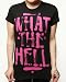 Abbey Dawn Avril Lavigne Womens What The Hell Shirt WTH - Black