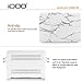 iDOO Plastic Hard Case ONLY for MacBook Air 11 inch (Model: A1370 and A1465) - White Marble Elegance