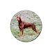 Doberman Pinscher Rubber Round Coaster (4 pack)