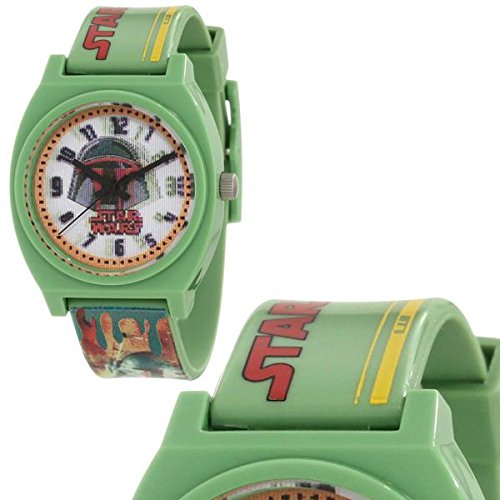 Star Wars Kids' 9006074 Star Wars Boba Fett Plastic Watch with Plastic Band