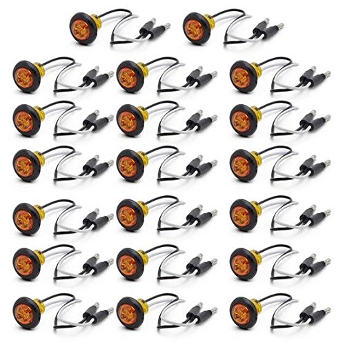 Partsam 20 pcs amber side marker combination clearance …