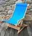 Sling Wood Recliner - Navy Blue