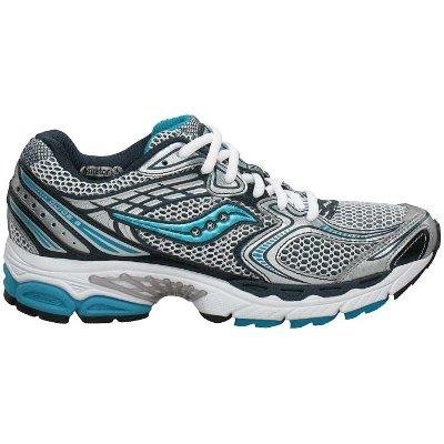 Saucony Women's ProGrid Guide 3 Running Shoe,White/Navy/Blue,8.5 M