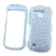 Samsung Continuum i400 (Verizon) Snap-on Protector Hard Case Rhinestone Cover "Bling Bling Silver" Design