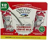 Organic Valley Strawberry Lowfat Milk, 8-Ounce Aseptic Carton (Pack of 12)