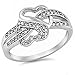 Cz Infinity Heart .925 Sterling Silver Ring Sizes 4-12