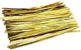 MiL 700pcs 6-inches Golden Metallic Twist Ties