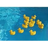 Baby Bath Toys: Plastic Ducky - 12 Pieces Lead Free and Non-toxic