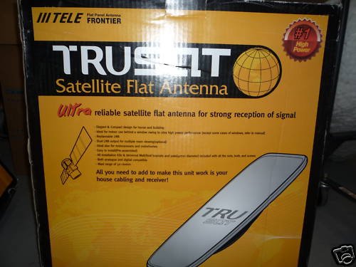 TRUSAT 600 FTA SATELLITE FLAT PANEL ANTENNA DISH with LNB TRUSAT 600 FTA SATELLITE FLAT PANEL ANTENNA DISH with LNB