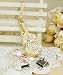 8 GB Guitar Shape Crystal Jewelry USB Flash Drive Necklace - Golden