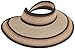 San Diego Hat Company Signature Women's Ultrabraid Large Brim Visor with Ribbon Binding & Sweatband, Sun Hats for Women