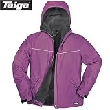 TAIGA Chillstopper 'Reg.' - Women's Fleece Lined Jacket Windbreaker, Color Plum, MADE IN CANADA