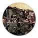 View of Roofs and Backs of Houses By Vincent Van Gogh Round Mouse Pad