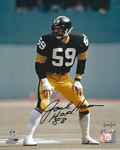 Jack Ham Autographed/Signed Pittsburgh Steelers 8x10 NFL Photo with 