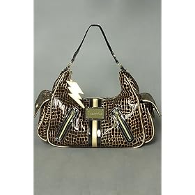 Betsey Johnson The Croc Pot Top Zip in Gold,Bags (Handbags/Totes) for Women