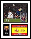 Lionel Messi 2008/09 FC Barcelona Team Framed 8x10 Photograph UEFA Champions League Final Header Milestone