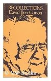 Memoirs: David Ben-Gurion
