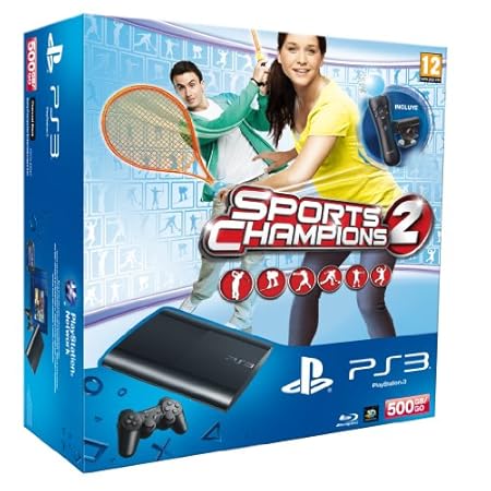 PlayStation3 - Consola 500 GB + Sports Champions 2 + Cámara + Move Controller