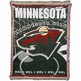 Minnesota Wild Nhl Triple Woven Jacquard Throw (019 Series) (48X60")"