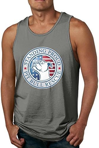 Mens American Pitbull Standing Pround Tank Top