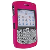 Clip-On Rubber Coated Case for Blackberry Curve 8300, Hot Pink