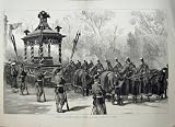 1881 FUNERAL PRESIDENT GARFIELD HORSES CAR COFFIN ARMY