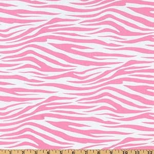 Wide Metro Living Zebra Pink Fabric By The Yard